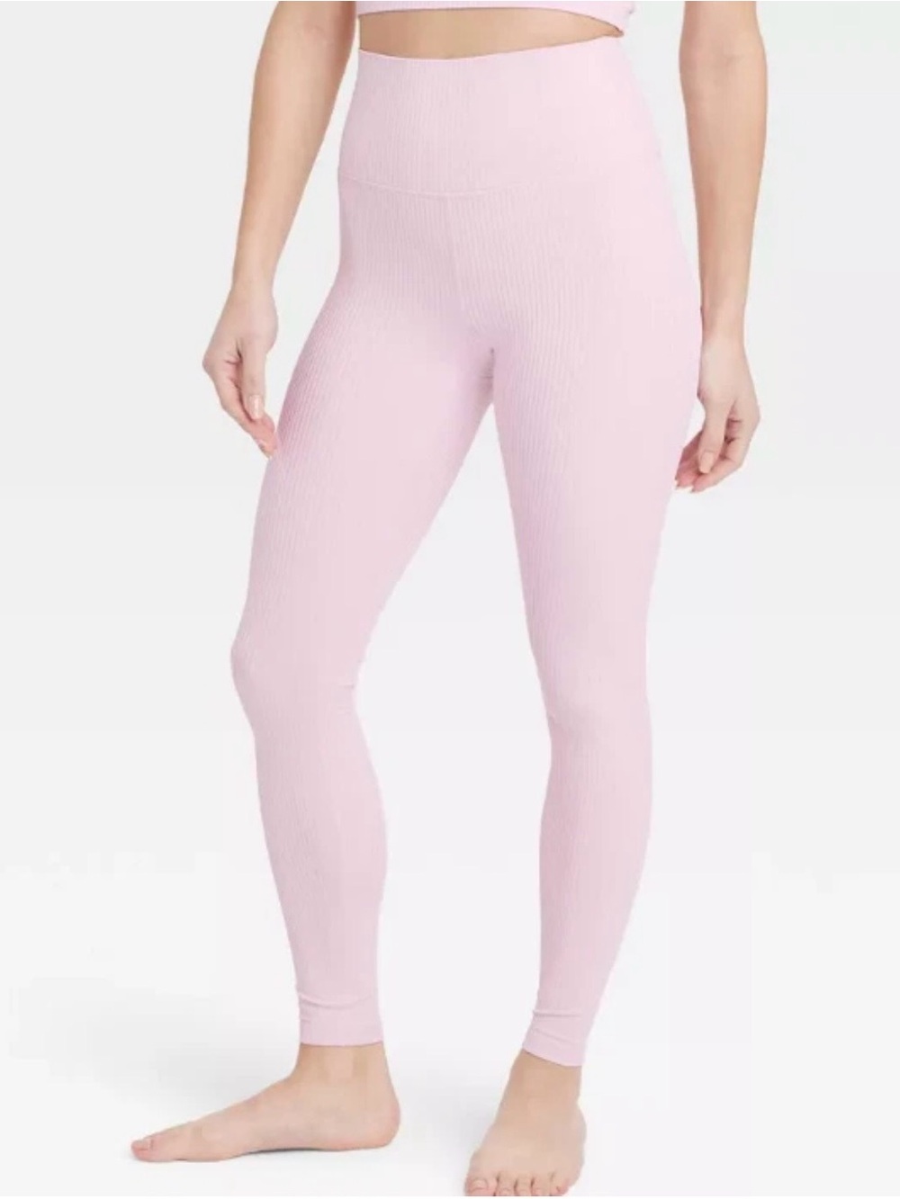 all in motion Light Pink Ribbed Leggings